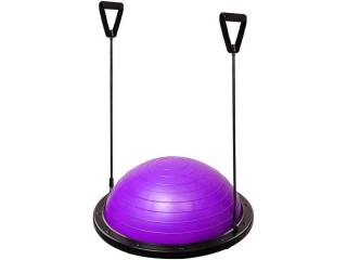 Descripción: Bosu Media Esfera 46 CM   Tensores   Inflador con manillas desmontables y sistema anti-burst ayuda a fortalecer el cuerpo, mejorar la flexibilidad y la estabilidad de las articulaciones.