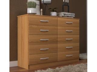 Descripcion: Dimensiones: 92cm de alto x 120cm de ancho x 40cm de profundidad. El material del cuerpo es mdp y el material de los cajones es mdp. Color blanco, castaño. Descripcion: Dimensiones: 92cm de alto x 120cm de ancho x 40cm de profundidad. El material del cuerpo es mdp y el material de los cajones es mdp. Color blanco, castaño.