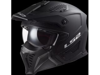 Descripcion: Casco estilo trial con un diseño agresivo. Con mentonera extraíble y peak ajustable y desmontable.