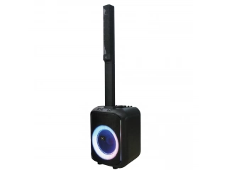 Descripción: Bluetooth/USB/AUX Entrada de mictófono Luces disco LED Funcion TWS (permite conectar con otro parlante) Karaoke Función grabado Ecualizador digital Ajuste de graves y agudos Woofer 10"   2.25" x6 Batería 7.4V/8000 mAh Lithiun-ion 220V-50/60Hz