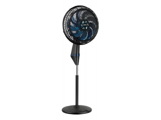 Descripcion: Potencia: 160 W Cantidad De Aspas: 9 Color De Las Aspas: Azul Cantidad de velocidades: 3 Color De La Estructura: Negro Diámetro: 40 cm Material De Las Aspas: Plástico Garantia 2 años.