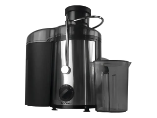 Descripción: Gran potencia 900W Deposito de pulpa 1.6 Lts. 2 velocidades Jarra de jugo 0.5 Lts. Tubo de alimentación ancho 65 mm. Traba de seguridad Terminación INOX Medidas caja 23x43x32 (LaxAnxAl) cm Peso 2.160 KG 1 AÑO DE GARANTIA. Descripción: Gran potencia 900W Deposito de pulpa 1.6 Lts. 2 velocidades Jarra de jugo 0.5 Lts. Tubo de alimentación ancho 65 mm. Traba de seguridad Terminación INOX Medidas caja 23x43x32 (LaxAnxAl) cm Peso 2.160 KG 1 AÑO DE GARANTIA.