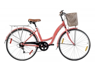 Descripcion. Cantidad de velocidades: 6. Rodado: 26. Material del cuadro de acero para mayor resistencia y durabilidad. Tipo de llanta de simple pared para un paseo suave. Con canasto para transportar objetos con facilidad. Con guardabarros que protegen d