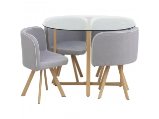 Dimensiones Dimensiones de la mesa 75 x 90 x 90 cm Especificaciones Color de la silla Gris Tipo de mesa Comedor Material de la estructura de la silla Metal Material de la estructura Metal Material de la cubierta mueble Vidrio Forma de la mesa Rectangula Dimensiones Dimensiones de la mesa 75 x 90 x 90 cm Especificaciones Color de la silla Gris Tipo de mesa Comedor Material de la estructura de la silla Metal Material de la estructura Metal Material de la cubierta mueble Vidrio Forma de la mesa Rectangula