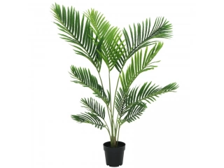 Dale un toque tropical a tu hogar con nuestra elegante palmera artificial de 120 cm. Su realismo te sorprender&aacute;, creando un ambiente fresco y natural sin necesidad de cuidados.