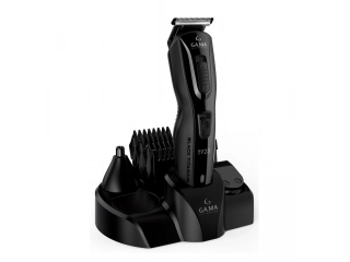 Modelo Titanium T923 Cuchilla de acero inoxidable con 2 posiciones ajustables. 4 cabezales de corte lavables: cortadora, trimmer barba, afeitadora, trimmer nariz. 4 peines de alzada: 3mm, 6mm, 9mm, 12mm. Accesorios: aceite lubricante, cepillo de limpieza.