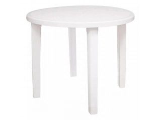 &iexcl;Dale un toque fresco a tu espacio exterior con la Mesa exterior redonda! Perfecta para disfrutar de momentos al aire libre, esta mesa redonda de color blanco.