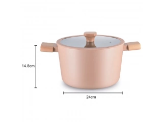 Dale un toque de color y funcionalidad a tu cocina con la Olla mango madera Bosque de 24 cm! Con su dise&ntilde;o en color Naranjo y un di&aacute;metro de 24 cm, esta olla es perfecta para preparar tus comidas favoritas. &iexcl;No esperes m&aacute;s para disfrutar de la calidad y e