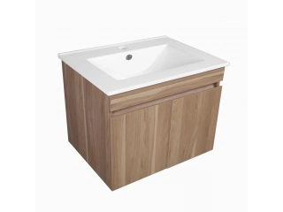 Renov&aacute; tu ba&ntilde;o con el Vanitory suspendido Amaretto de 61.5 cm, un mueble que combina estilo y funcionalidad. Con su color Roble Claro, este vanitory le dar&aacute; un toque moderno y elegante a tu espacio. Incluye repisa, lavamanos y fijaciones, todo lo que nece