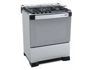 Descripci&oacute;n GLP convertible a GN Cocina de 5 hornallas Hornalla central TRIPLE LLAMA Encendido el&eacute;ctrico total. Tapa de cristal templado. Mesada de acero inoxidable, unificada para contenci&oacute;n de l&iacute;quido con montaje de quemadores sellados. Quemadores estam