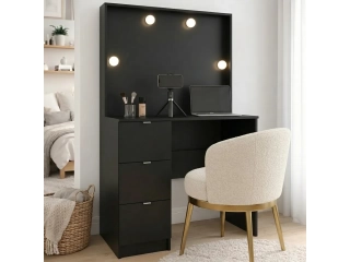 Profundidad: 45 cm Dimensiones: 143 cm Hecho en mdp. Incluye luces. Tiene 3 cajones.