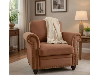 Color de las patas: Madera Es reclinable: No Material del tapizado: Cuero Cantidad de cuerpos: 1 Dimensiones: 98cm de ancho, 87cm de alto y 87cm de profundidad. Estilo clásico. CON TACHUELA. Color de las patas: Madera Es reclinable: No Material del tapizado: Cuero Cantidad de cuerpos: 1 Dimensiones: 98cm de ancho, 87cm de alto y 87cm de profundidad. Estilo clásico. CON TACHUELA.