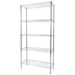 Estanter�a de acero con 5 estantes cromada