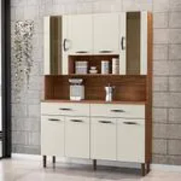 Aparador kit de cocina 8 puertas 2 cajones d/Cristalero