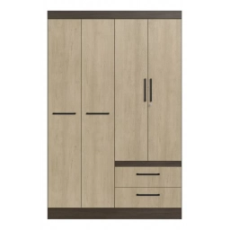 Ropero 4 puertas c/llave 2 cajones LVEG. 