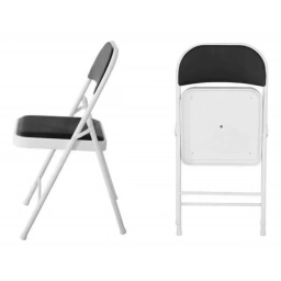 Silla comedor plegable tapizada metal