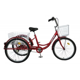 Bici 24" ZIKER TRICICLO Con canasto tracero