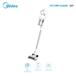 Aspiradora Stick MIDEA inalmbrica Multiciclnica 2 en 1 18P Blanca