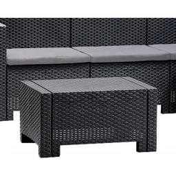 Sillon Esquinero Jardin SIMIL RATAN + MESA BLANCO