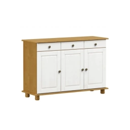 Bargueo MADERA Finestra 3 puertas 3 caj. Blanco roble