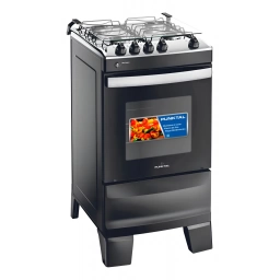 Cocina Comb. 4 H. PUNKTAL Pk-744 C Grill Color Negro