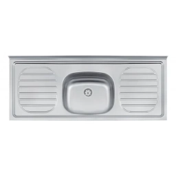 Mesada de Acero Pileta Central ACERO CON CONCRETO