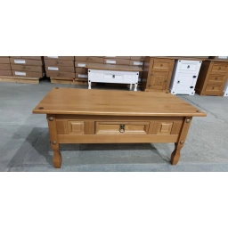 Mesa centro Madera MEX. COLOR MIEL 1 Cajon