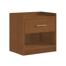 Mesa de luz PUERTO RICO 1 cajon amplio rieles metalicos