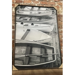 Cuadro barcazas vertical 1.00 x 0.70 cm