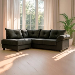 Sofa living esquinero L C/Almohadones