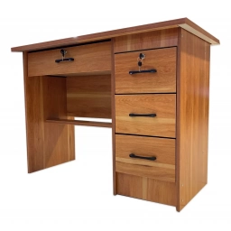 Escritorio 4 cajones MDF C/Llave rieles metal