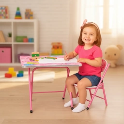 Mesa pleg. + Silla plegable SET  Infantil R 544