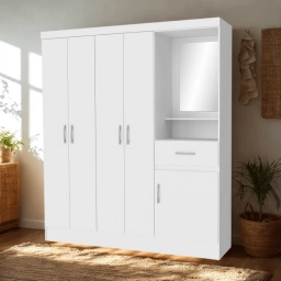 Ropero 5 PTAS. 1 Caj. JAZMIN c/Espejo 