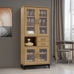 Cristalero Aparador Pub Madrid 4 puertas 2 caj.