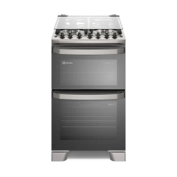 Cocina gas 4 h.  ELECTROLUX Doble horno inox.