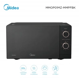 Microondas 20 lts MIDEA NEGRO Manual MM7P01