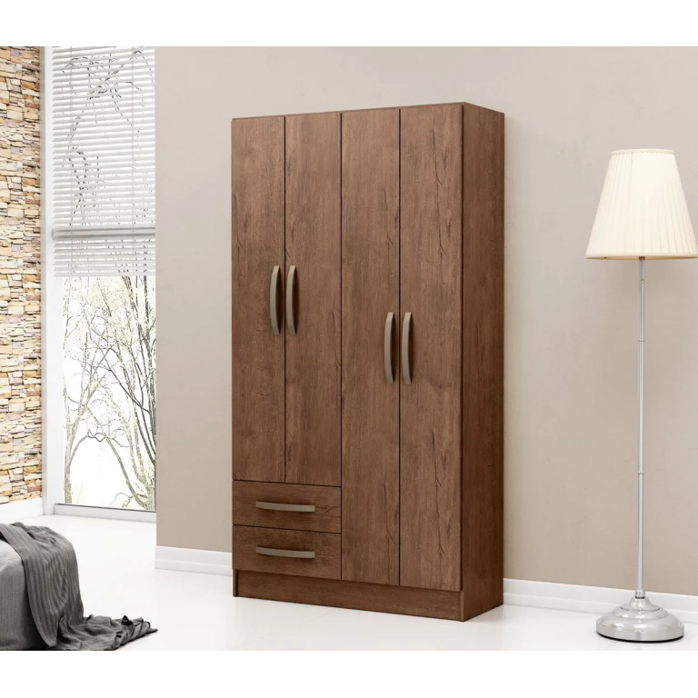 Ropero 4 puertas 2 cajones Mdp PAT.