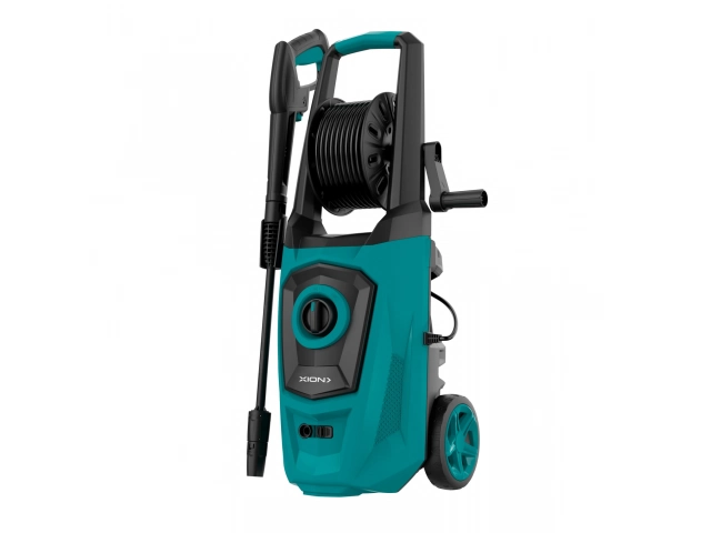 Descripción: Presión máxima 150 BAR Máximo flujo de agua 420 l/h. Deposito para detergente Manguera de alta presión 5 metros Pistola con regulador de salida Protección anti sobrecarga Sistema auto stop Bomba de aluminio Motor durable Bajo nivel de ruido M