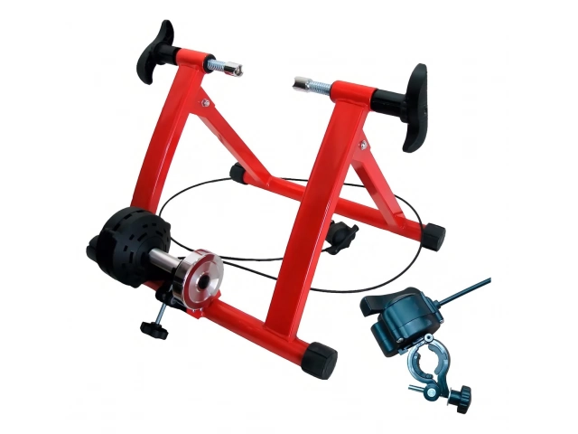 Descripcion: Rodillo entrenador bicicleta fluido Facil de plegar y compatible con bicicletas desde rodado 26 hasta 29. En comparacion al entrenador de bicicleta magnetico, el entrenador fluido funciona de manera mas silenciosa. Material: Acero Peso: 8kg.