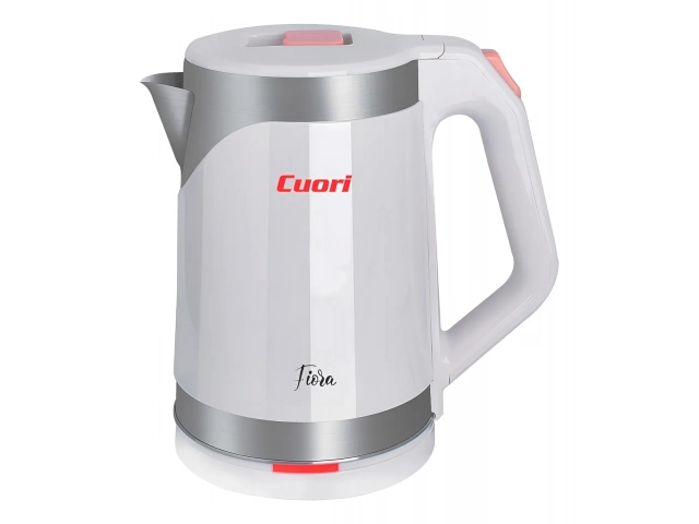 Jarra Eléctrica Cuori Fiora 2 Litros 1500W Especificaciones Jarra Eléctrica Cuori: Marca Cuori Modelo Fiora Color Blanco Potencia1500W Capacidad 2 Litros Cuerpo de Acero Inoxidable recubierto en PVC Base 360° Garantía: 1 año