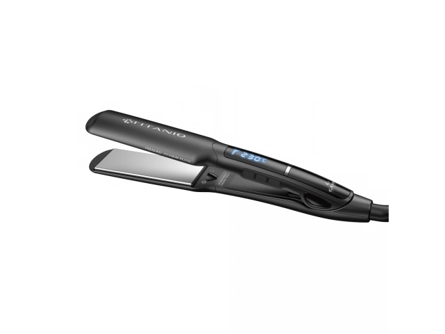 L&iacute;nea: Titanio Tama&ntilde;o del pat&iacute;n: Ultra Wide 100x40mm Voltaje: Bivolt 110/220 volts Temperatura M&aacute;xima: 230&deg; Familia: X-Wide Cobertura del Pat&iacute;n : Titanio. Garantia 2 a&ntilde;os.