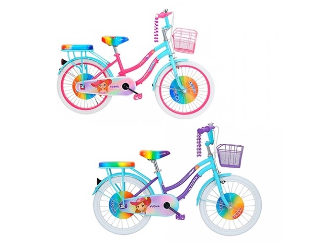 BICICLETA RAINBOW/YUDHA R-20 NI&Ntilde;A  Incluye: Flecos Canasto Asiento trasero. 6 meses de Garantia.