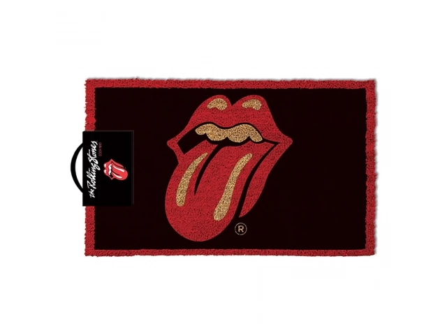 Felpudo Kiss Lengua 40 x 80 cm  &iexcl;Dale un toque rockero a tu hogar con el felpudo Kiss Lengua! Este felpudo rectangular de color negro y rojo, con el ic&oacute;nico dise&ntilde;o de la lengua de los Rolling Stones, es perfecto para darle la bienvenida a tus visitas con 
