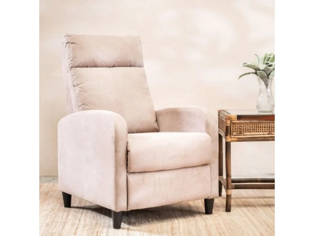 Sillón Reclinable 1 Cuerpo Gummy. Material tela . resistencia 140 kg.
